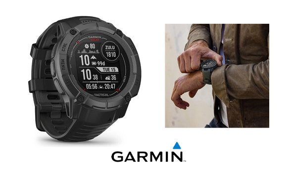 Instinct 2X Solar Rugged GPS Smartwatch, Tactical Edition, Black