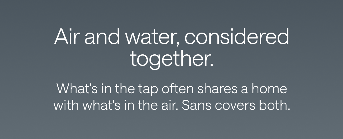 Air and water, considered together.