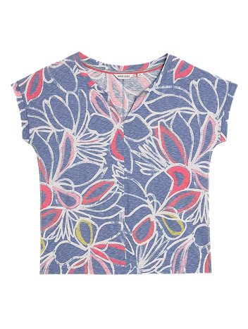Shop Nelly Print Notch Neck T-Shirt