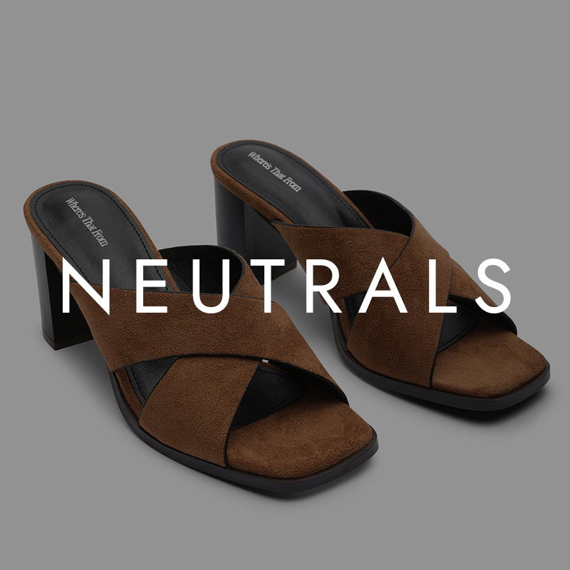 Footwear: Neutrals (Brown, Beige, Cream, White, Ivory, Khaki)