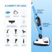 12 in 1 Steam Mop Cleaner 1300W Multi-Function Handheld Steamer Swivel Floor Carpet Window Home Cleaning Hardwood Tiles Grout Upholstery Furniture