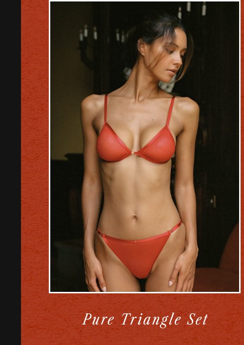 Red, White, & Blue for You Ready for the 4th? Now you are. Red Pure Triangle Set Cozy Cami Set Desire Intimates Set