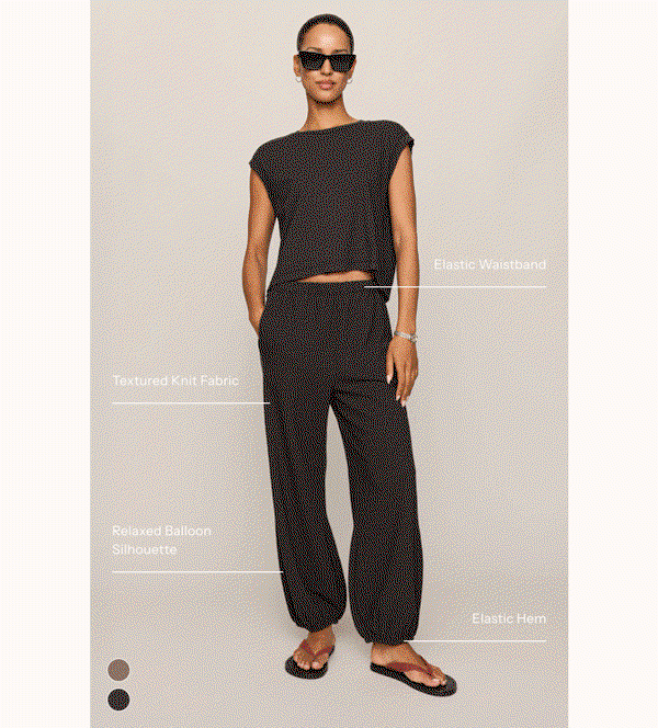 Shop The Deena Balloon Knit Jogger