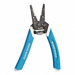 Wire Stripper: 18 AWG to 8 AWG, 7 1/4 in Overall Lg, Screw Shear, Comfort Grip Grip, Steel, 6 - 8 in