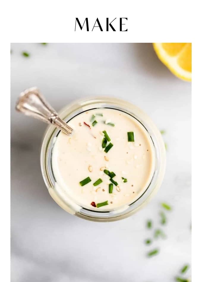 Make Lemon Garlic Tahini Dressing