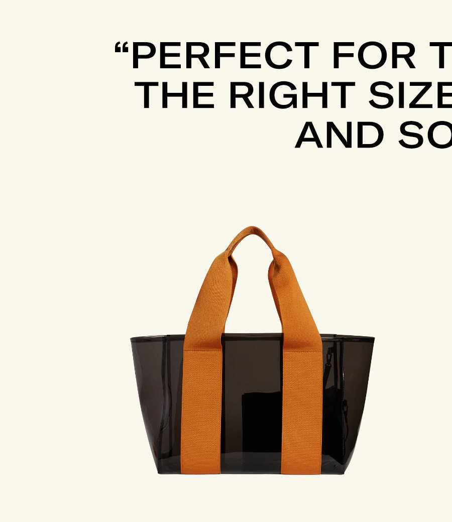Wellington Cabana Tote Black/Caramel