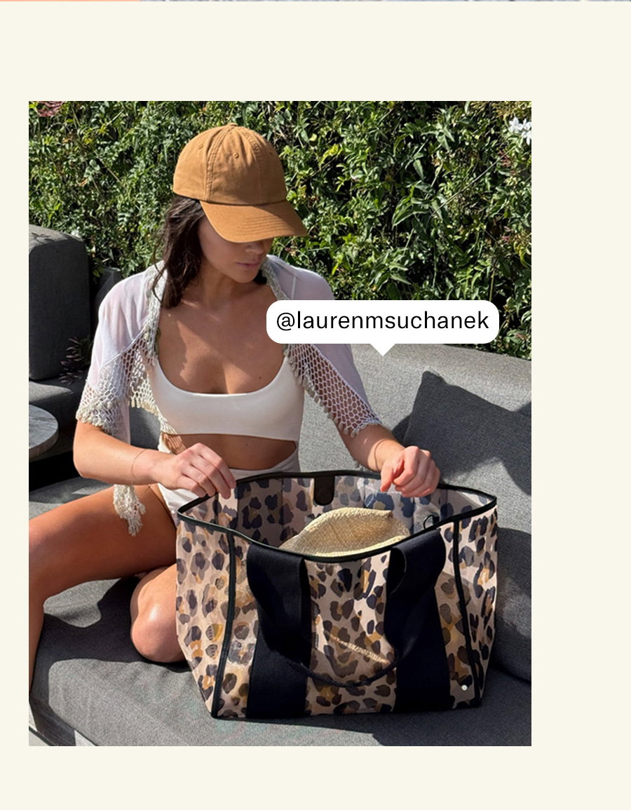 Wellington Cabana Tote Leopard