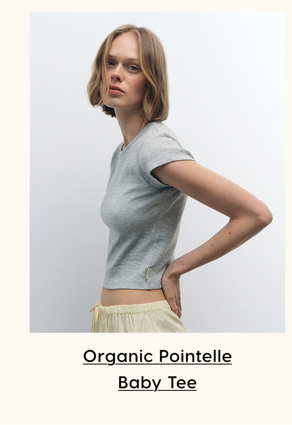 Organic Pointelle Baby Tee
