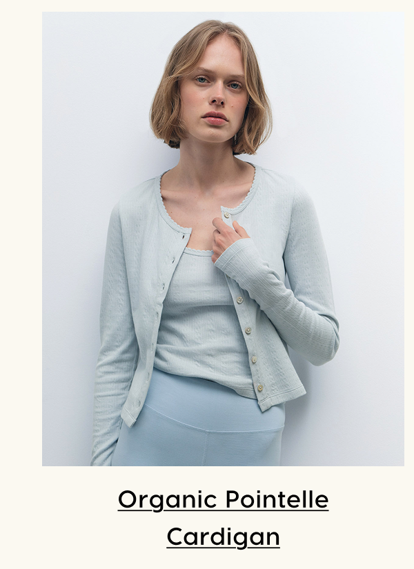 Organic Pointelle Cardigan