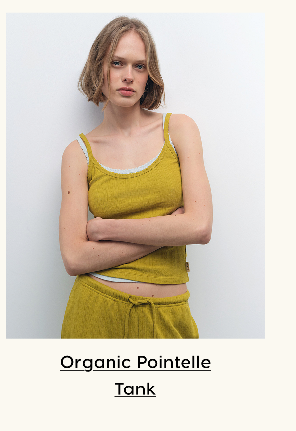 Organic Pointelle Tank