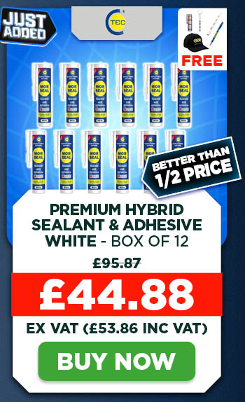C-TEC Morseal Premium Hybrid Sealant and Adhesive White - Box of 12