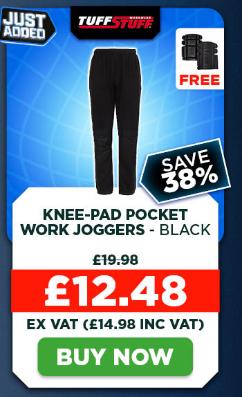 TuffStuff Knee-Pad Pocket Work Joggers - Black