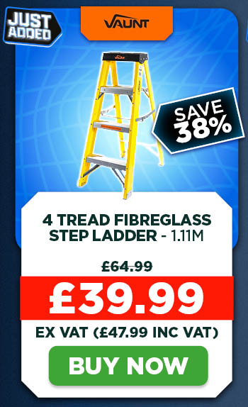 Vaunt 4 Tread Fibreglass Step Ladder - 1.11m