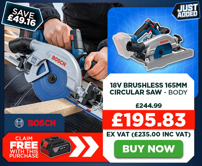 Bosch GKS 18V-57-2 GX 18V Brushless 165mm Circular Saw - Body