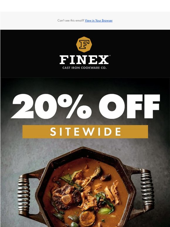 Everything 20% Off Continues - But Not For Long