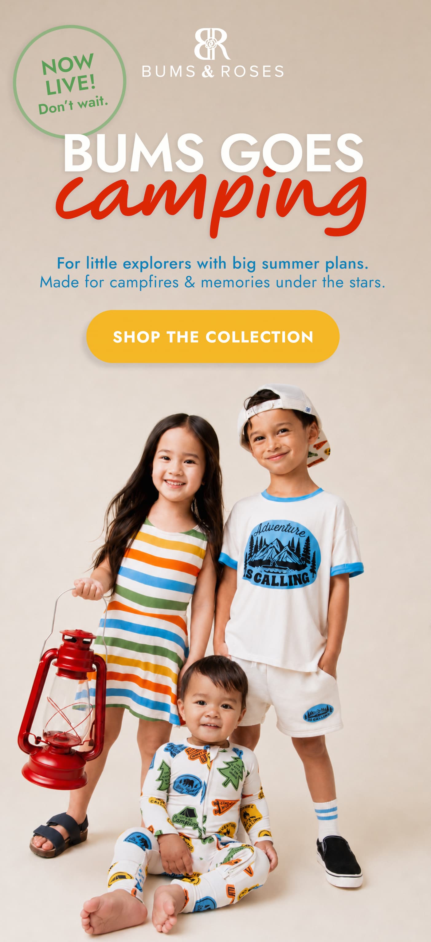 Shop Bums Goes Camping. For the little explores with big summer plans.