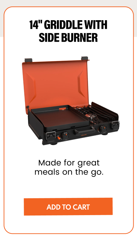 14" GRIDDLE WITH SIDE BURNER