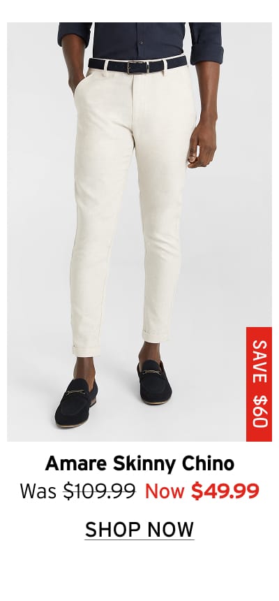 Amare Skinny Linen Blend Chino