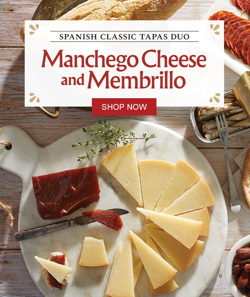 Spanish Classic Tapas Duo - Manchego Cheese and Membrillo