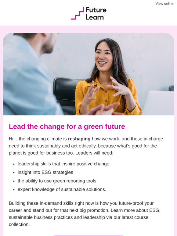 —, great leaders think green 🌿
