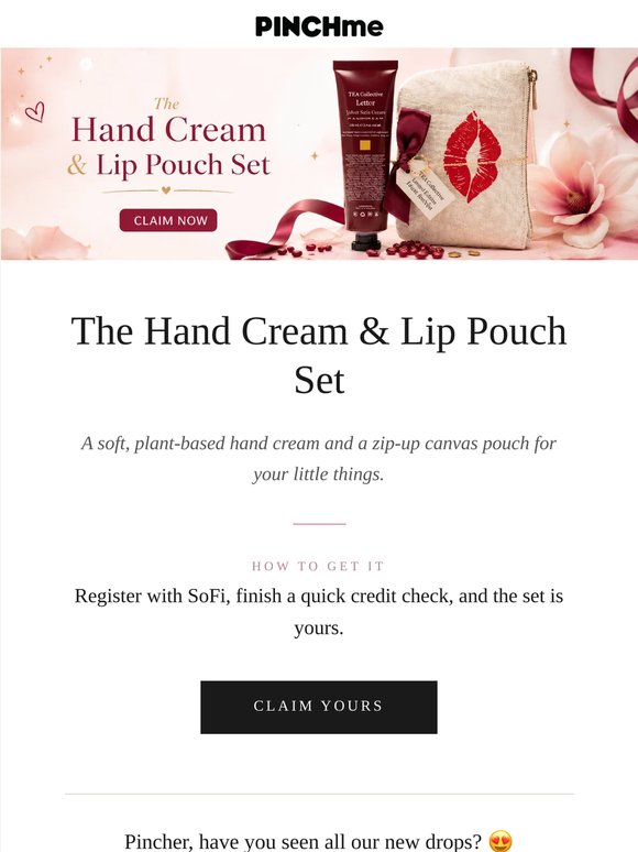 Hand Cream & Lip Pouch Set 😍