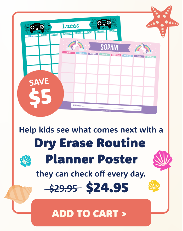 Dry Erase Routine Planner Poster >