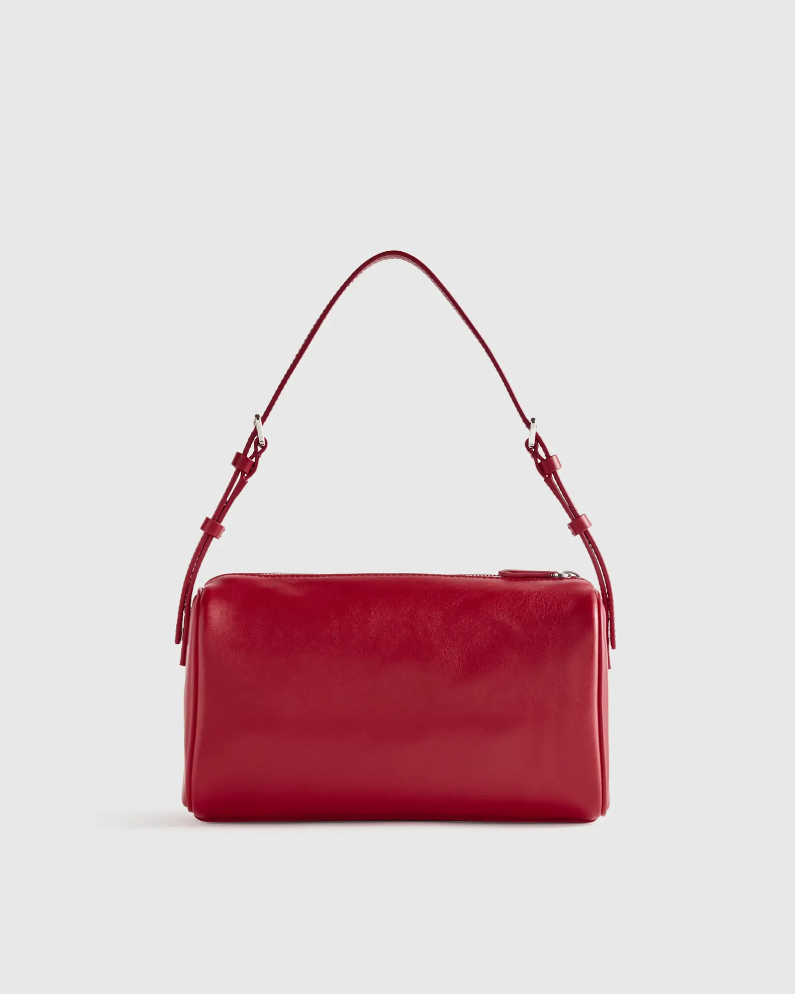 Italian Leather Mini Barrel Shoulder Bag