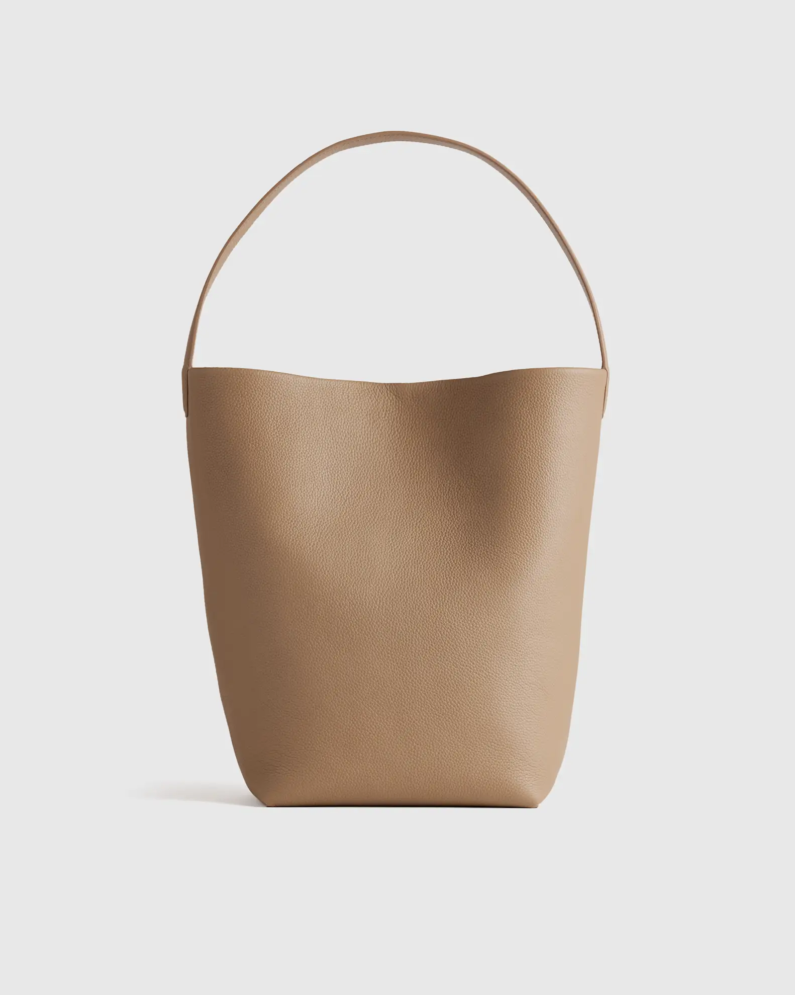 Italian Leather Large Soft Bucket Shoulder Bag
