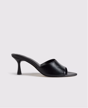 Italian Leather 65mm Stiletto Mule