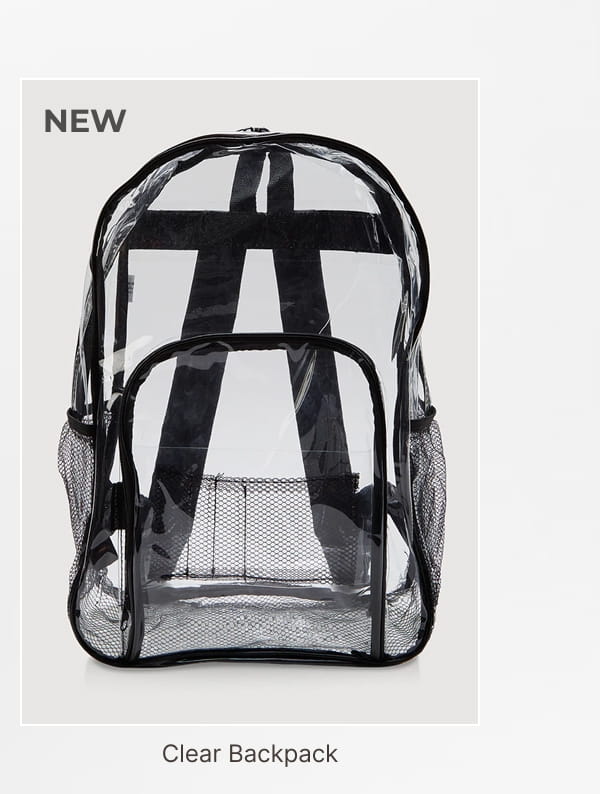 Shop Clear Backpack