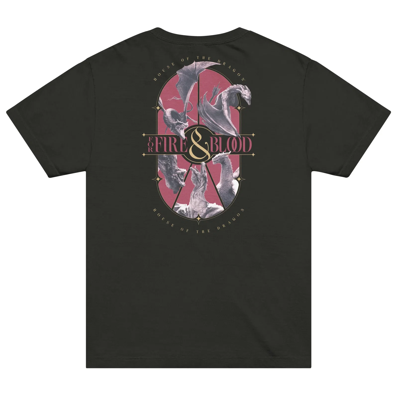 Image of House of the Dragon T-shirt For Fire & Blood