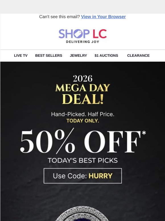 The deals are real. The clock is ticking. 50% OFF.