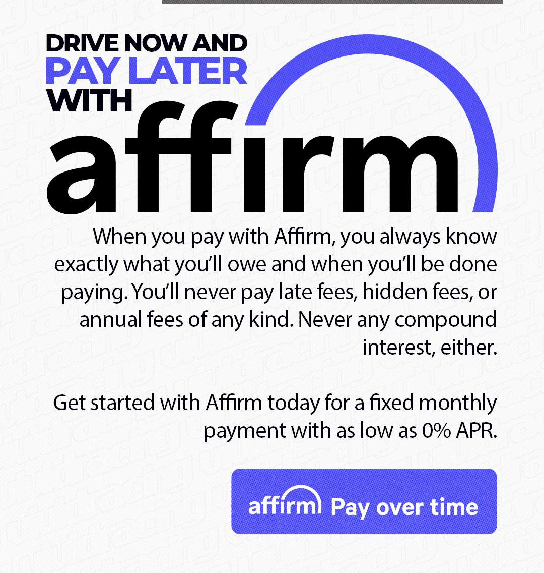 affirm Pay over time