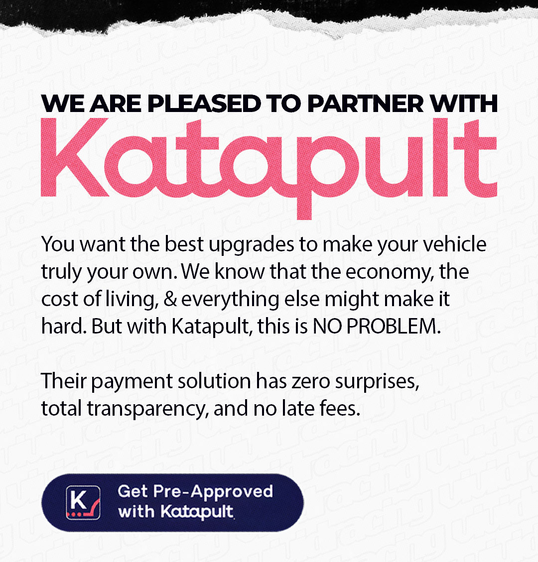 Get Pre-Approved with Katapult