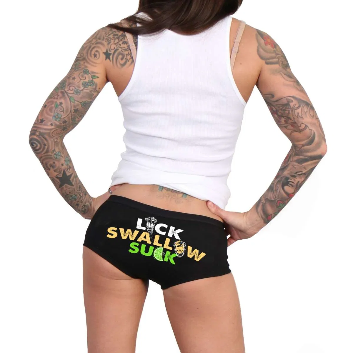 Image of Hot Leathers Lick Swallow Suck Boy Shorts PTB7578