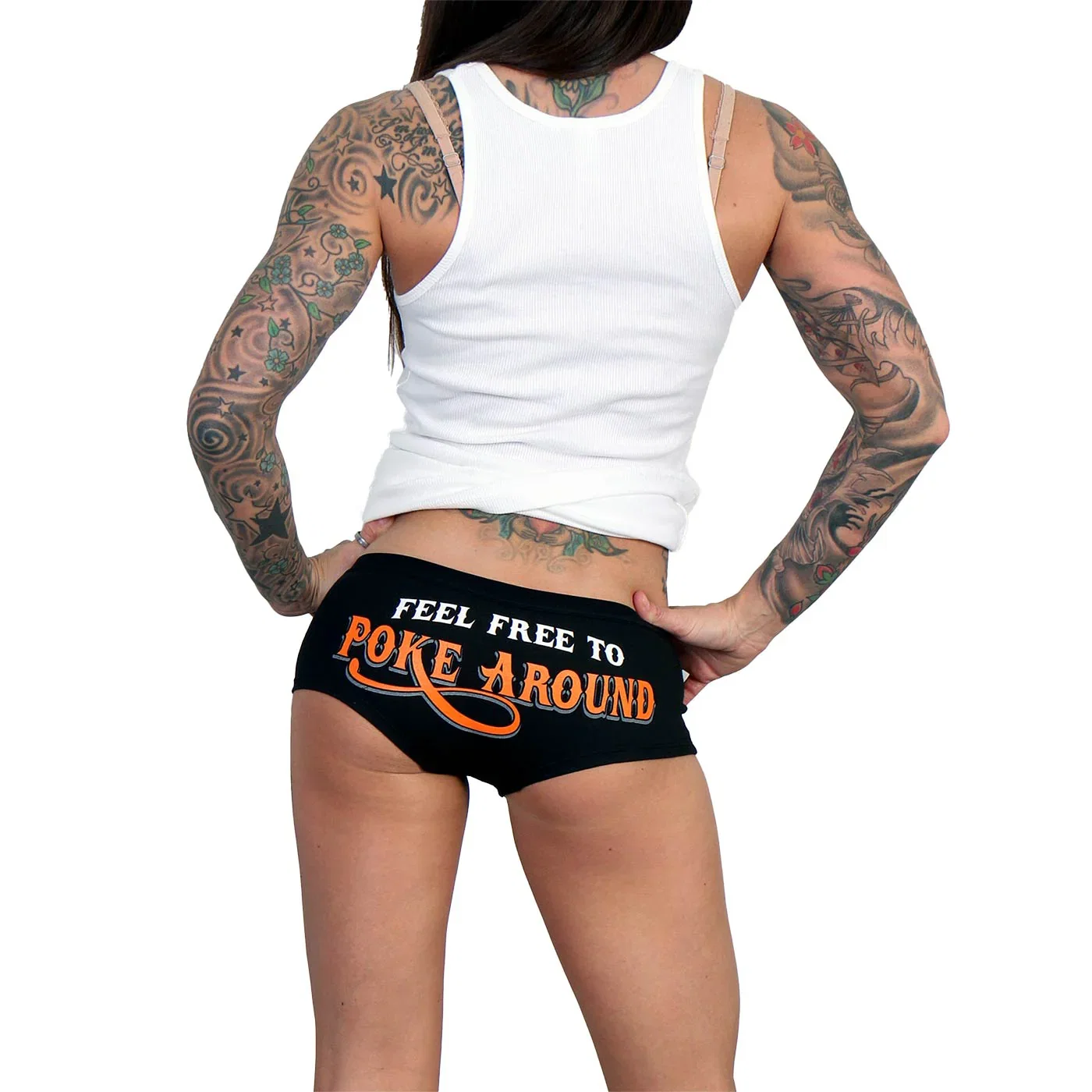 Image of Hot Leathers PTB7210 Poke Around Ladies Boy Shorts