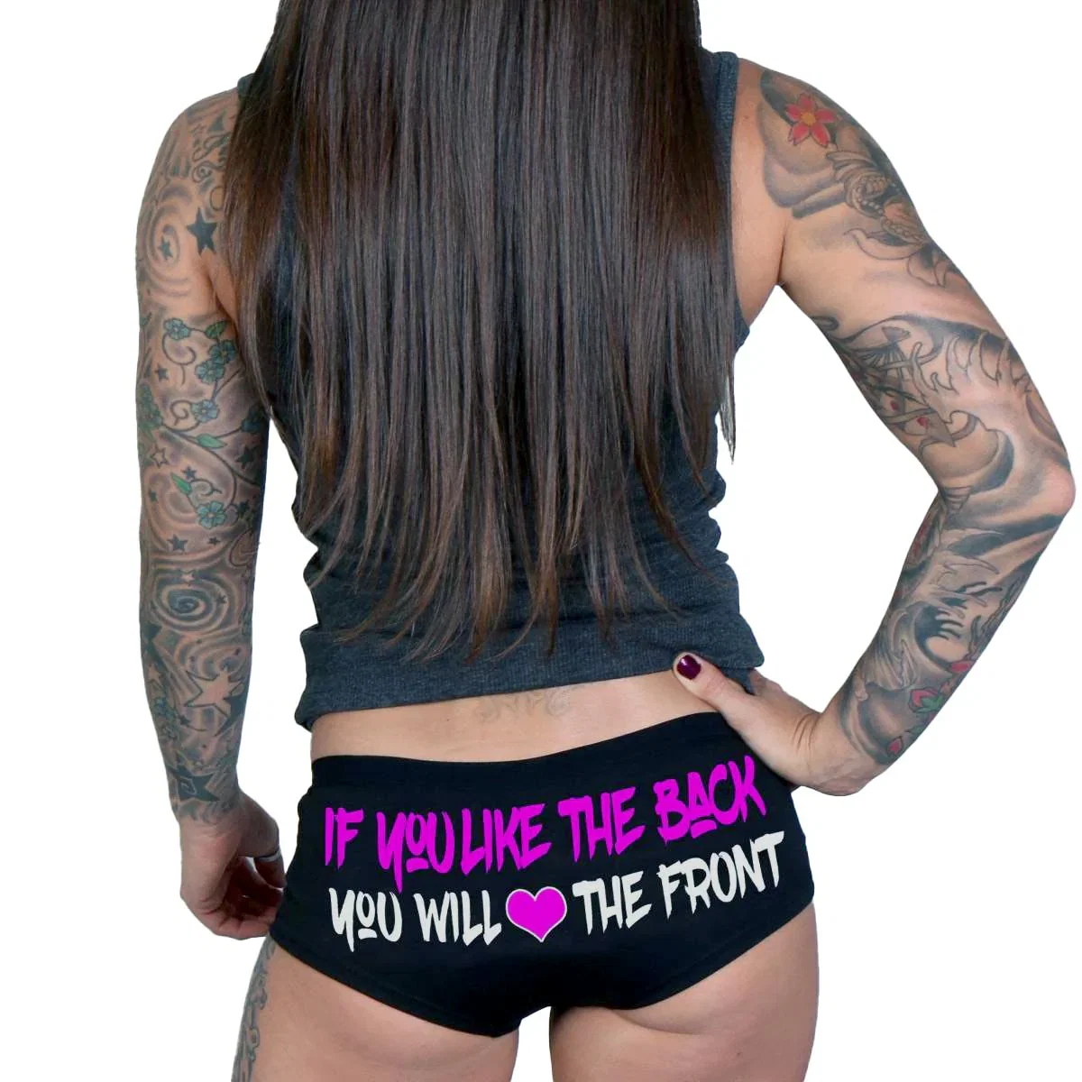 Image of Hot Leathers If You Like The Back You Will Love The Front Boy Shorts PTB7477
