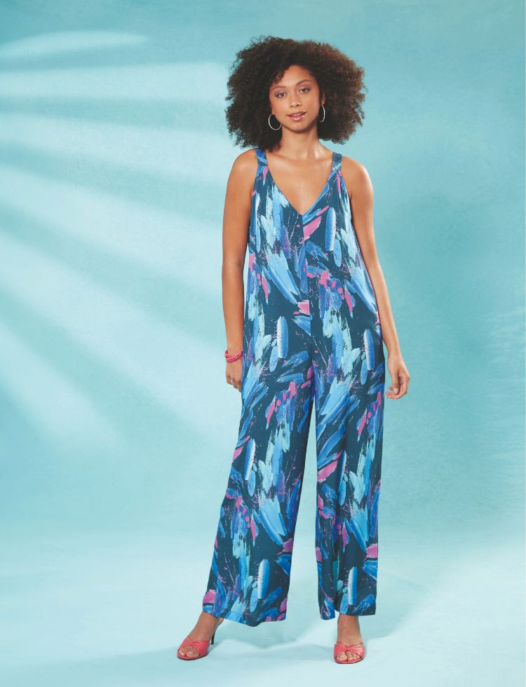 Minerva with McCalls Sewing Pattern Caton Jumpsuit