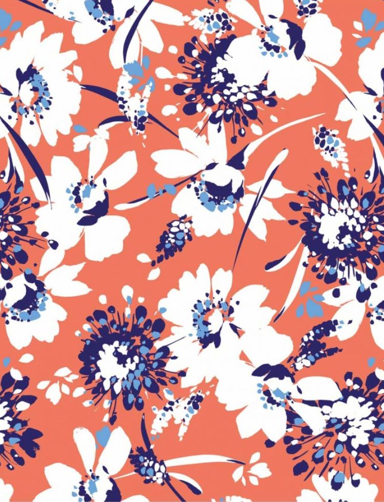 Minerva Exclusive Sanguine Summer EcoVero Viscose Challis POD Fabric