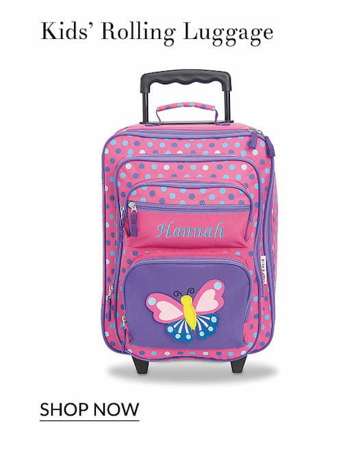 Kids rolling luggage personalized 3d rolling luggage