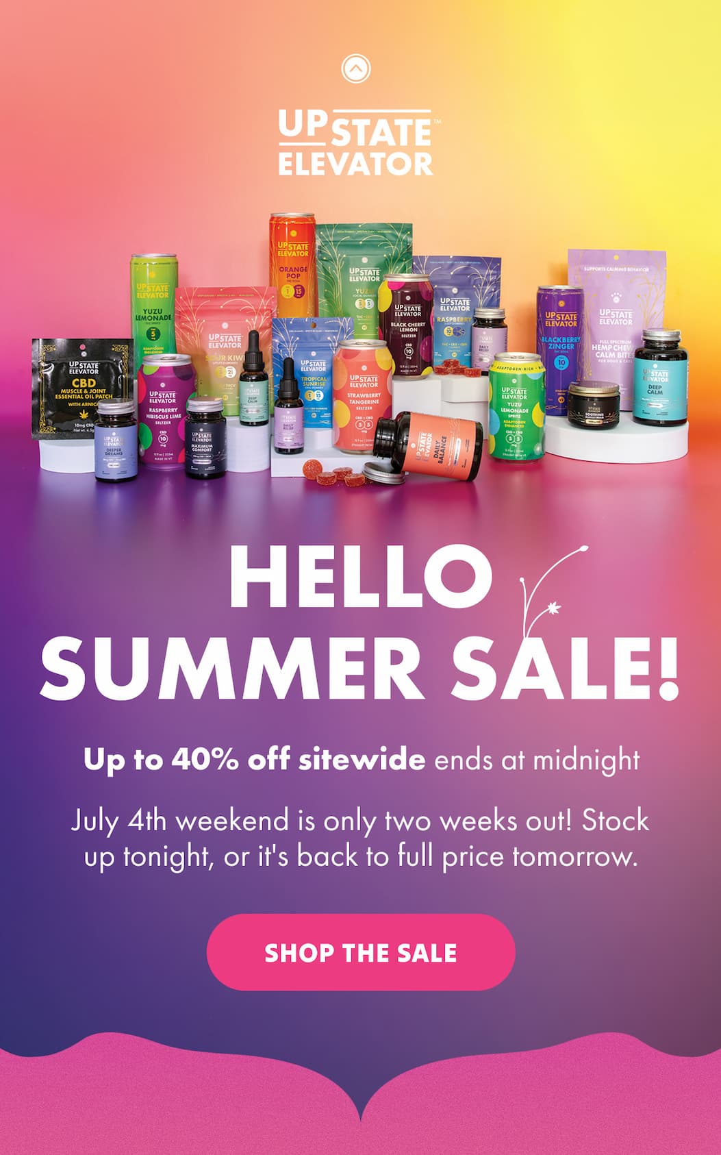 Up to 40% Off Sitewide Ends at Midnight