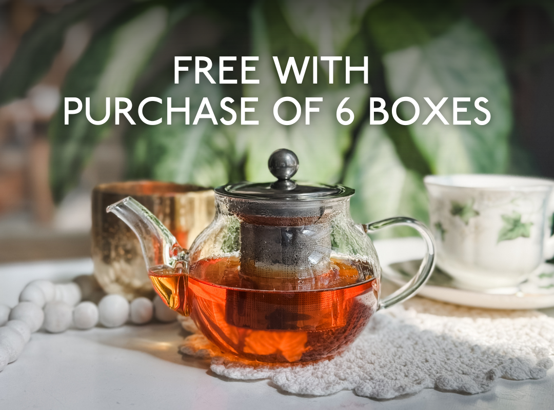 FREE Personal Glass Teapot with 6 Months Purchase