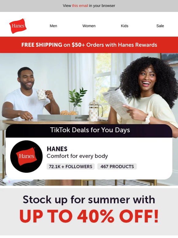 Up to 40% Off on TikTok Shop 👀