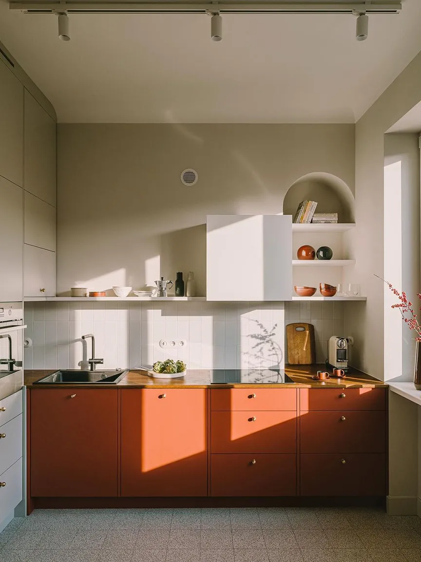 13 Red Kitchens That Show the Fiery Hue’s Subtler Side