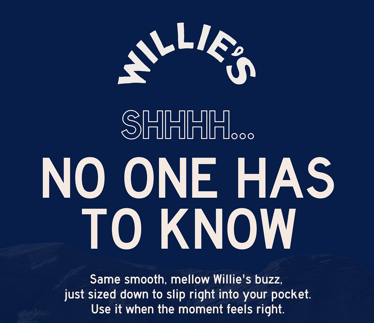 SHHHH...  NO ONE HAS TO KNOW