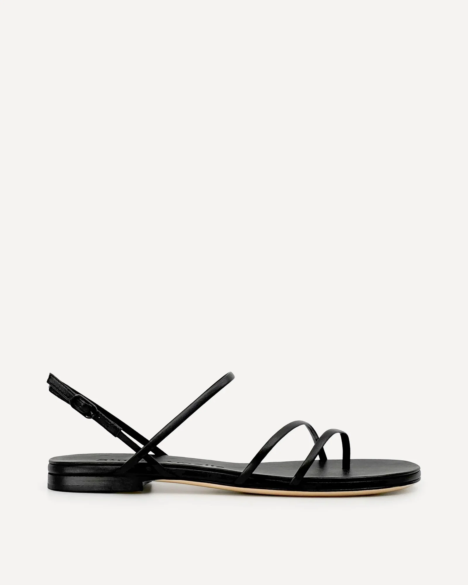 Image of Helix Flat Sandal | Black