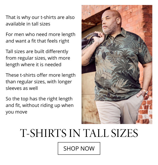 T-Shirts in Tall