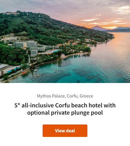 5* all-inclusive Corfu beach hotel with optional private plunge pool