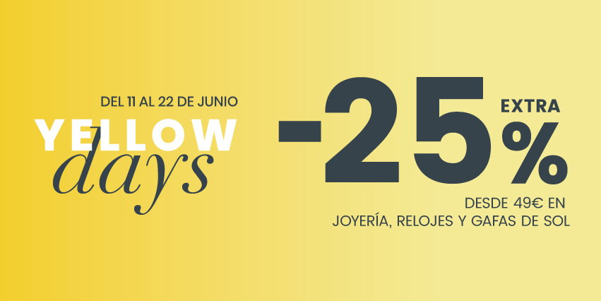 Yellow days -25% EXTRA en gafas