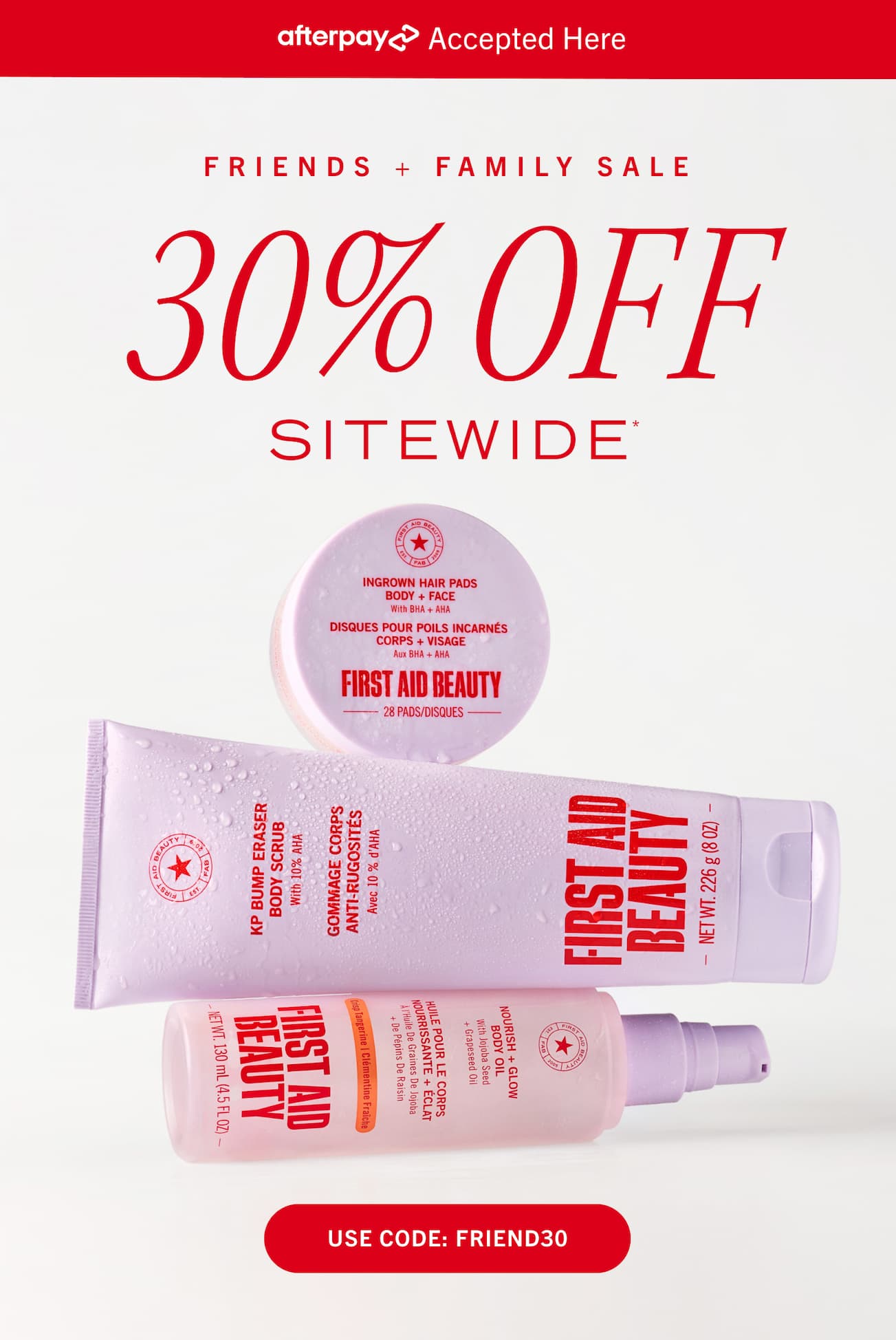30% Off Friends and Family